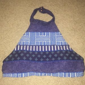 Aerie Patterned Halter Bikini Top